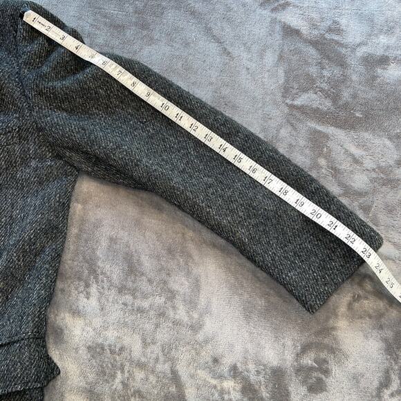 Vintage Harris Tweed Scottish Wool Mens Gray Blue Sports Jacket Anderson Little - Picture 5 of 12